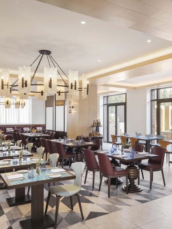 The dining room of Mountain Kitchen at Viceroy Kopaonik Serbia